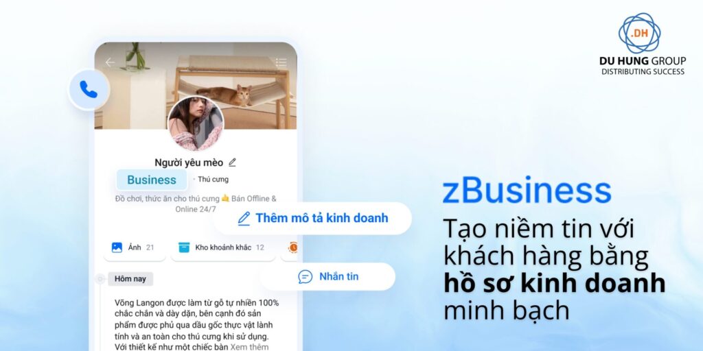 Đăng ký tài khoản Business Zalo