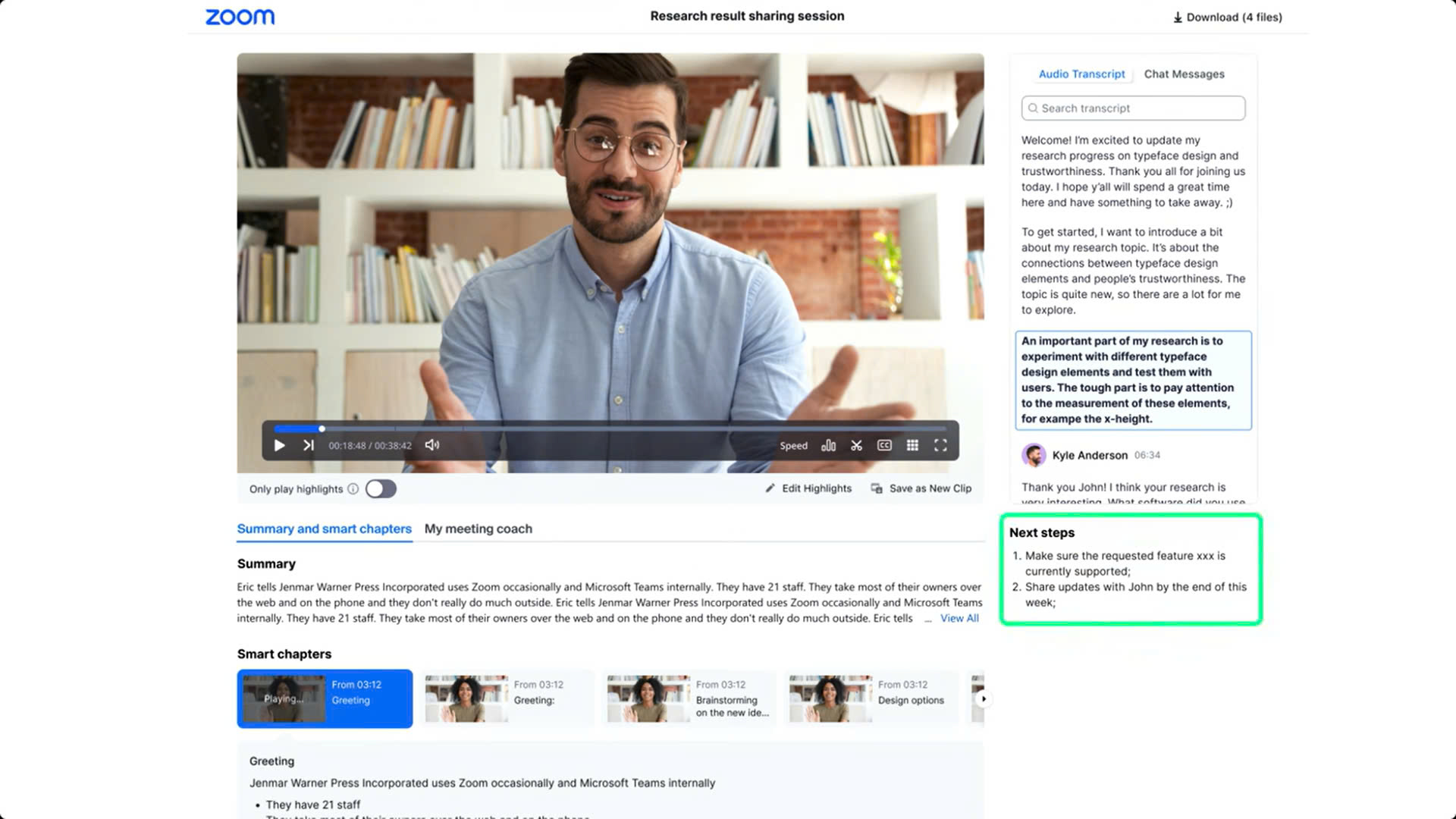 Hướng dẫn cách sử dụng tính năng Smart Recording với Zoom AI Companion