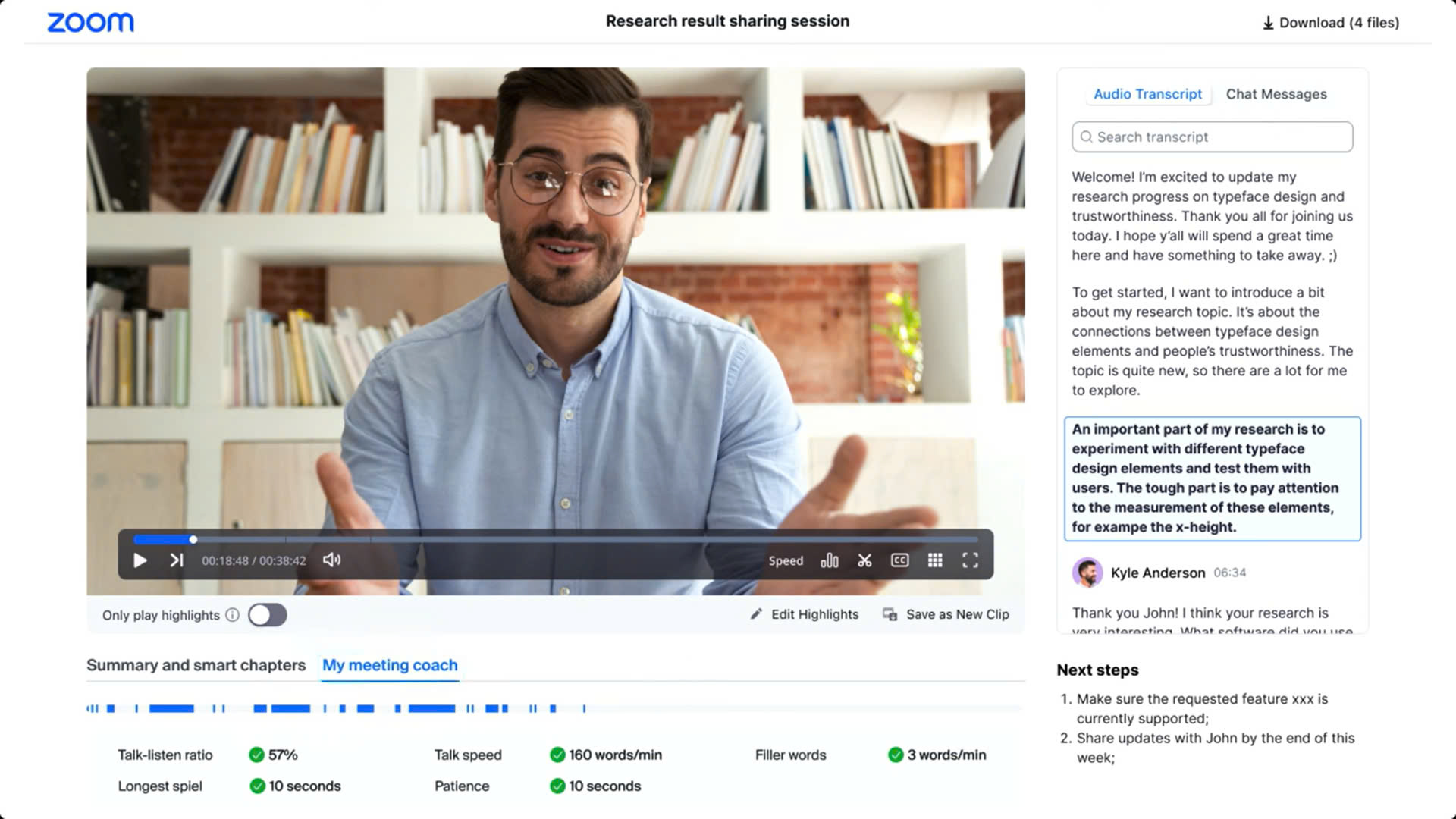 Hướng dẫn cách sử dụng tính năng Smart Recording với Zoom AI Companion