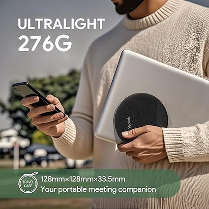 Loa hội nghị Bluetooth di động Yealink SP92 tích hợp AI khử tiếng ồn--