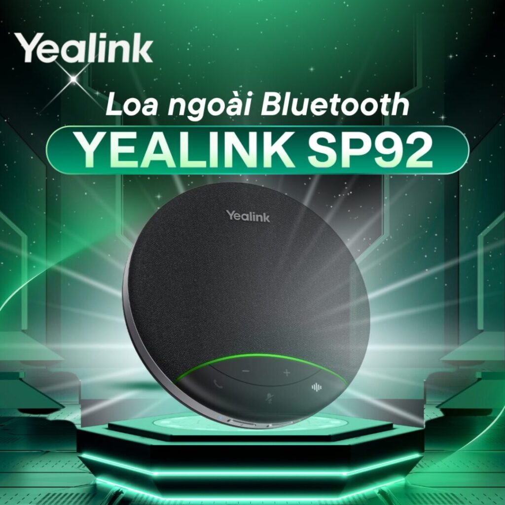 Loa hội nghị Bluetooth di động Yealink SP92 tích hợp AI khử tiếng ồn