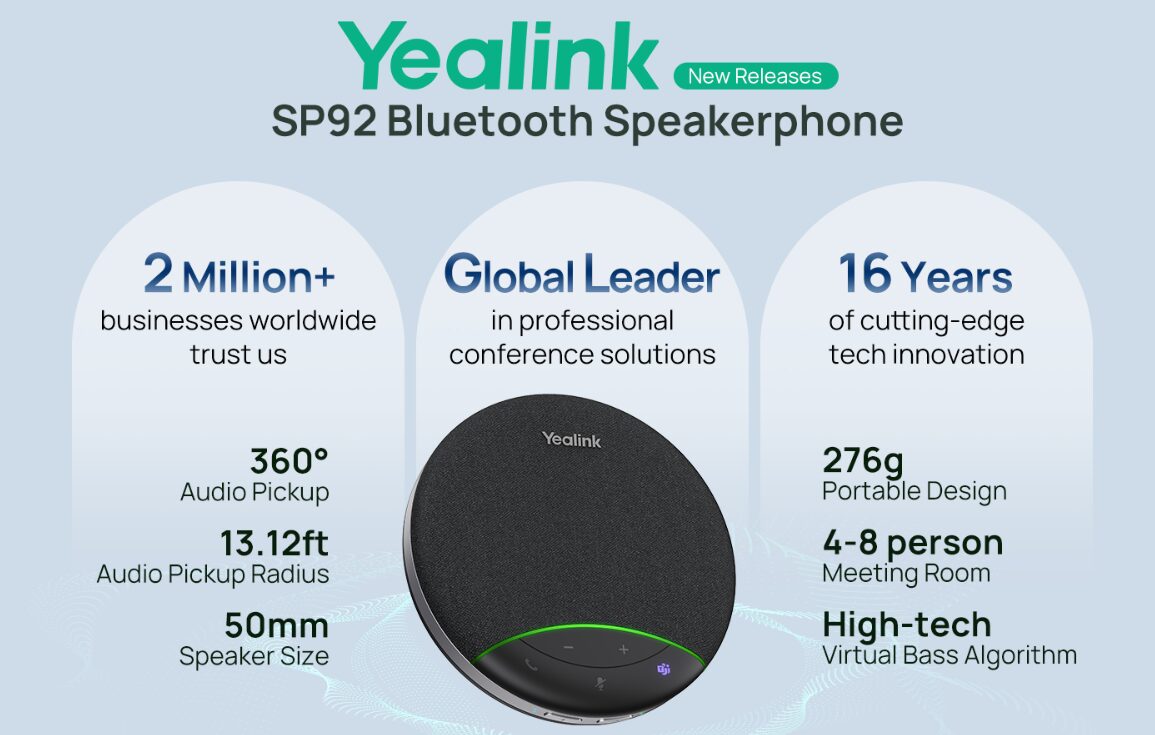 Loa Bluetooth tích hợp AI lọc ồn vượt trội cho phòng họp chuyên nghiệp