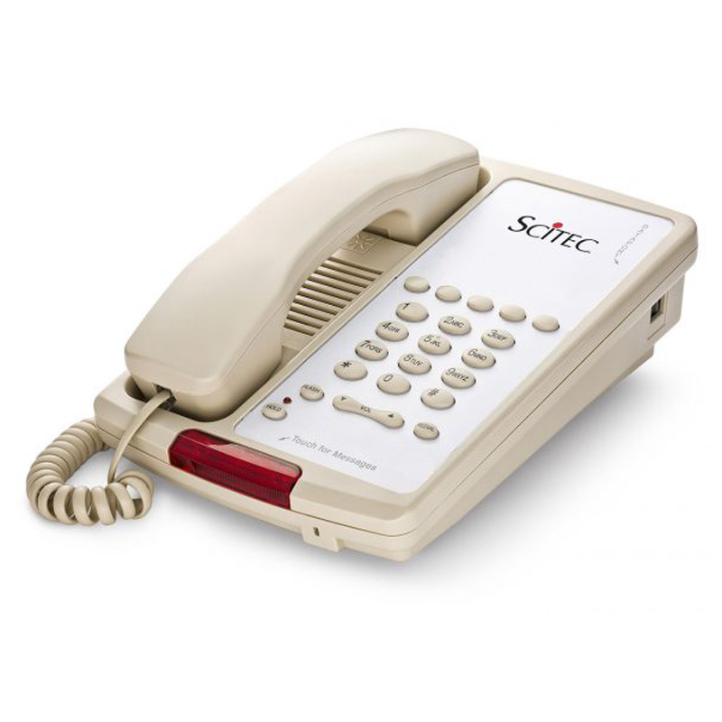 Điện Thoại Khách Sạn Scitec Aegis-5-08 Single Line Hotel Phone 5 Button Ash 80501