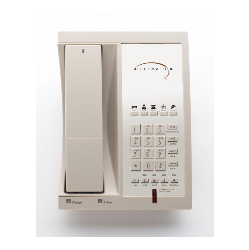 Điện Thoại Khách Sạn Telematrix 9602MWD5 1.9Ghz DECT 6.0 Guest Room Cordless 98459 Ash