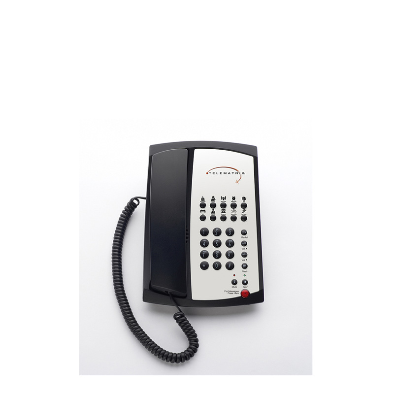 Điện Thoại Khách Sạn Telematrix 3100MWD Single Line Speakerphone 10 Button Black 313391
