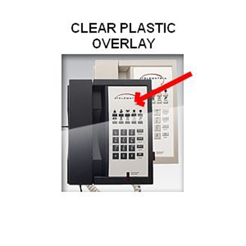 Điện Thoại Khách Sạn Telematrix 3300 Clear Plastic Overlays 25 Per Pack
