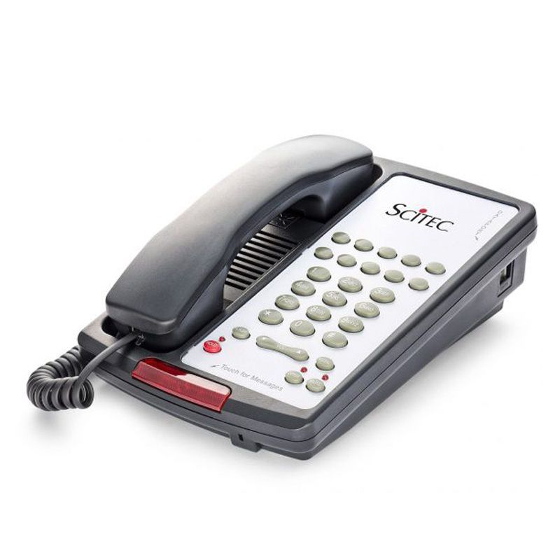 Điện Thoại Khách Sạn Scitec Aegis-10S-08 Single Line Speakerphone 10 Button Black 88102 Hotel