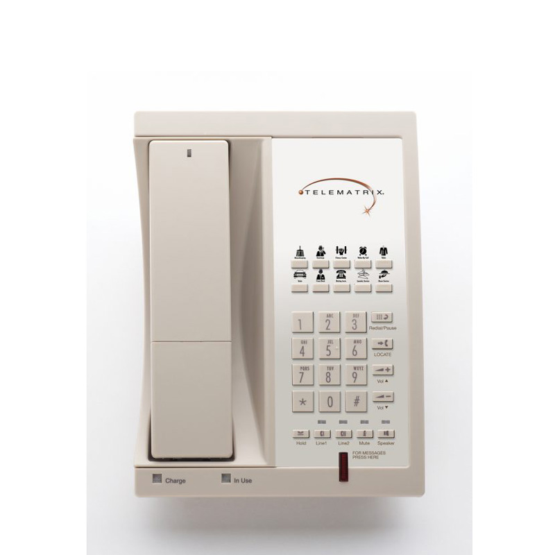 Điện Thoại Khách Sạn Telematrix 9602MWD 1.9Ghz DECT 6.0 Guest Room Cordless 98559 Ash