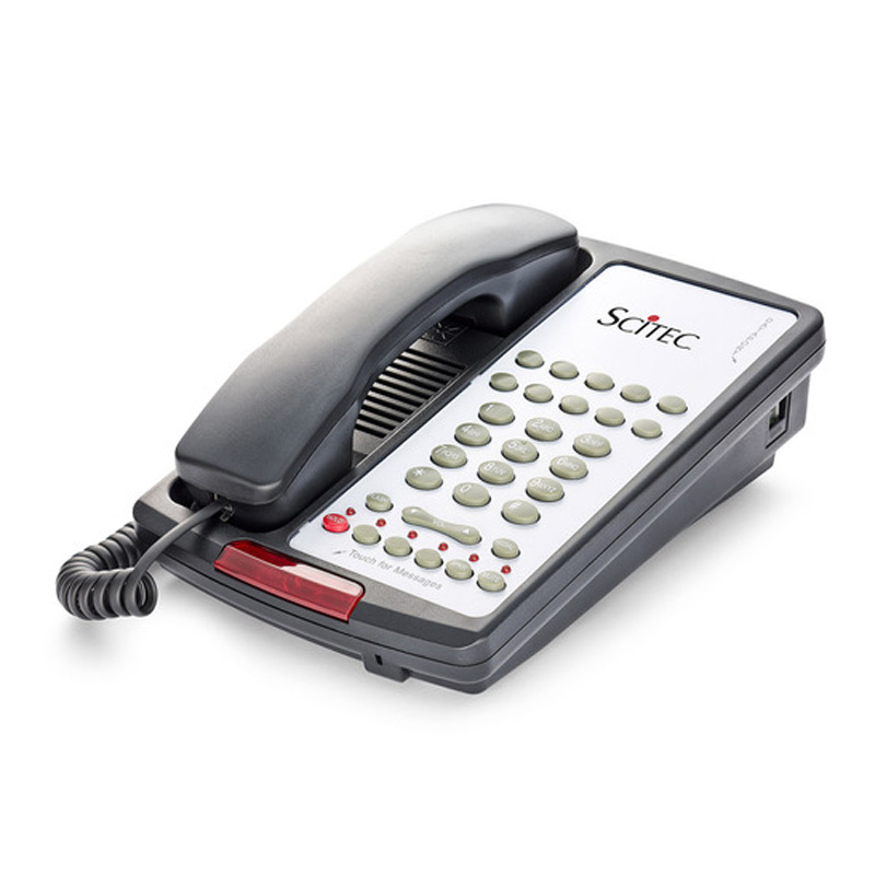 Điện Thoại Khách Sạn Scitec Aegis-T-08 Two Line Speakerphone Hotel Phone 10 Button Black 89102