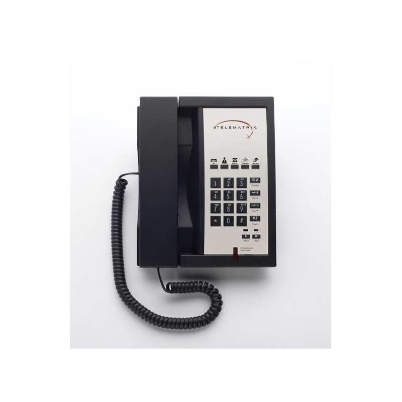 Điện Thoại Khách Sạn Telematrix 3300MWD5 Single Line Speakerphone 5 Button Black 331491