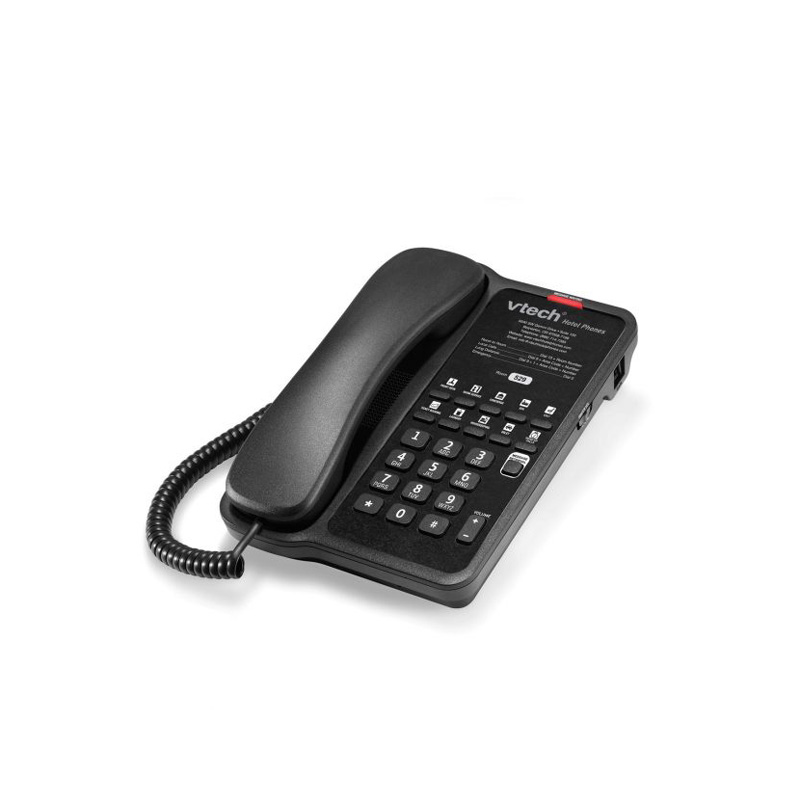 Điện Thoại Khách Sạn Vtech CL-A1110 Classic ANalog Corded Hotel Phone Matte Black Only