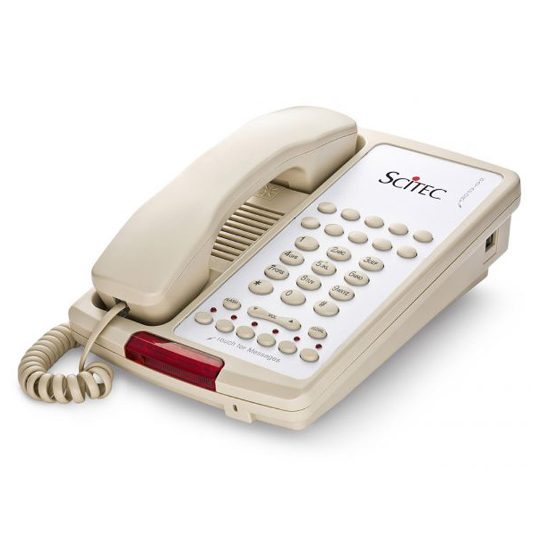 Điện Thoại Khách Sạn Scitec Aegis-T-08 Two Line Speakerphone Hotel Phone 10 Button Ash 89101