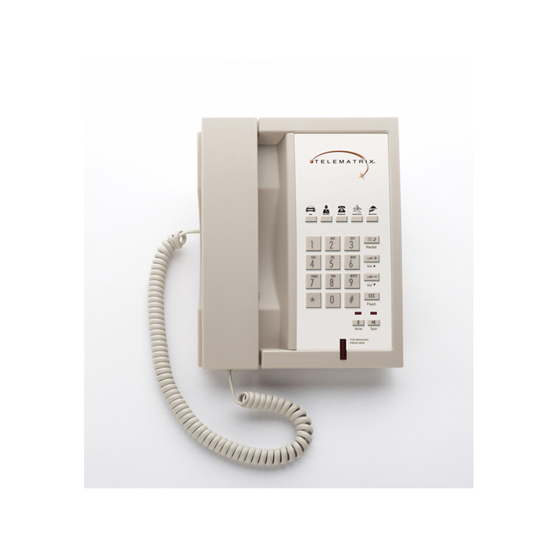 Điện Thoại Khách Sạn Telematrix 3300MWD5 Single Line Speakerphone 5 Button Ash 33149