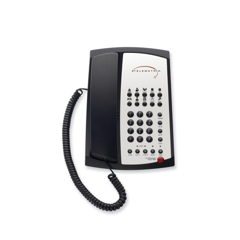 Điện Thoại Khách Sạn Telematrix 3102MWD Two Line 10 Button Speakerphone Black 323591