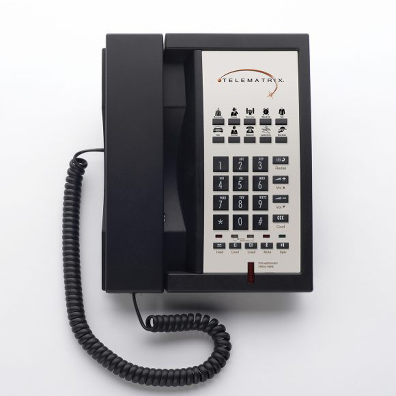 Điện Thoại Khách Sạn Telematrix 3302MWD Two Line 10 Button Speakerphone Black 343591