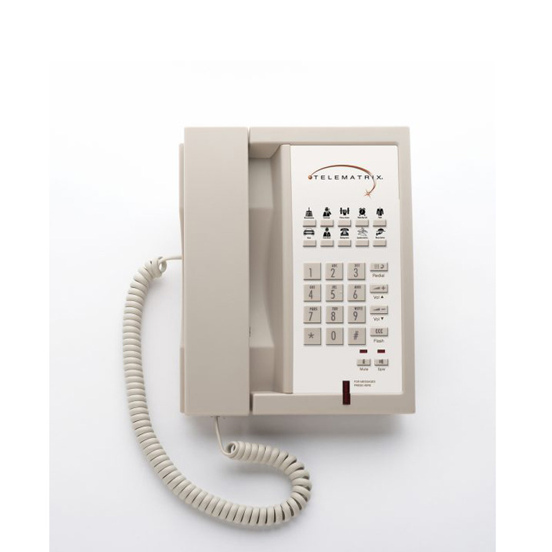 Điện Thoại Khách Sạn Telematrix 3300MWD Single Line Speakerphone 10 Button Ash 33339