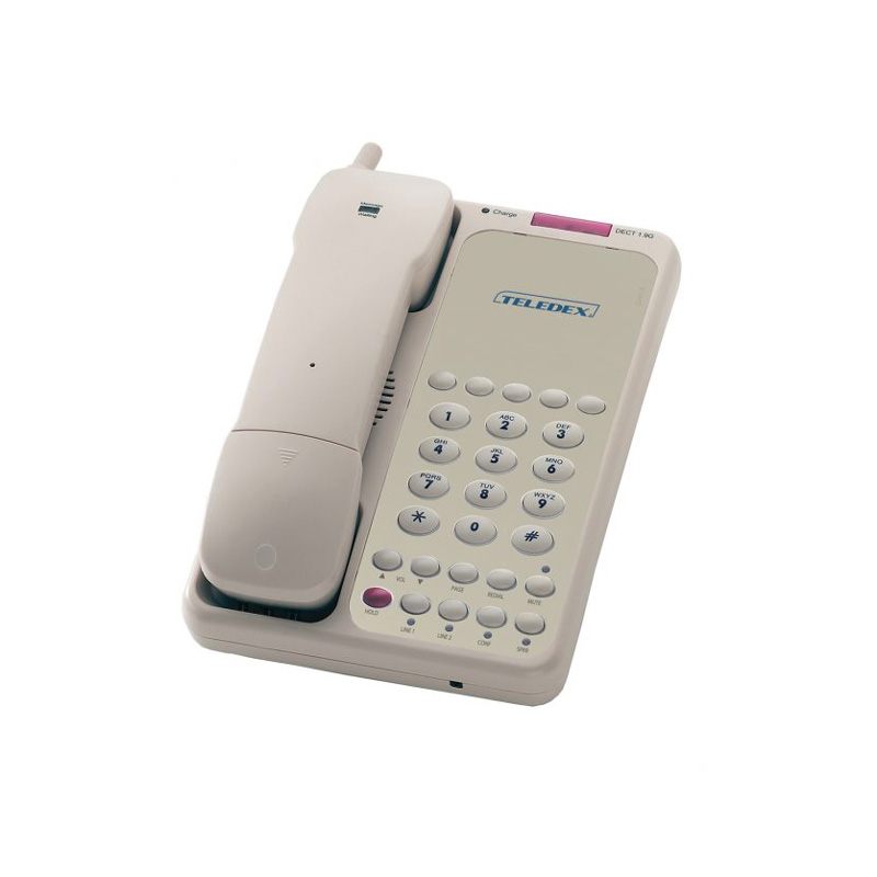 Điện Thoại Khách Sạn Teledex OPAL DECT 6.0 DCT2905 Guest Room Two Line Cordless Telephone