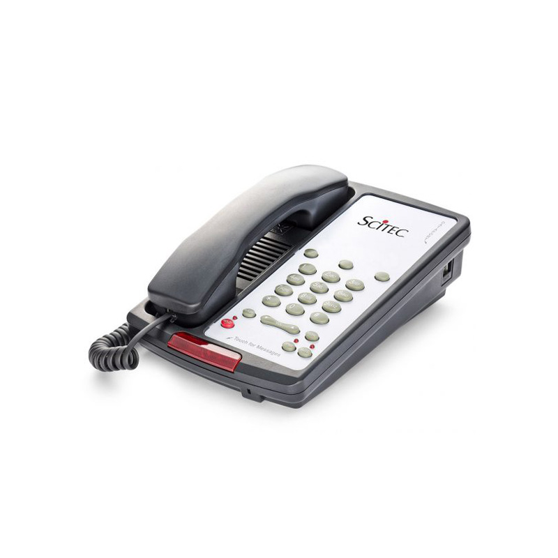 Điện Thoại Khách Sạn Scitec Aegis-3S-08 Single Line Speakerphone 3 Button Black 88032 Hotel