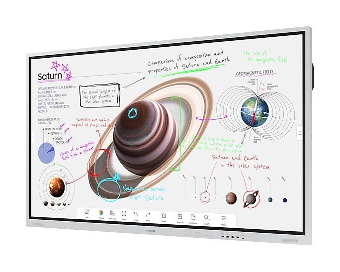 Màn hình tương tác Samsung Flip Pro 75 inch | Giải pháp hội họp trực tuyến