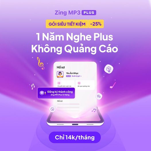 Bản Quyền Zing MP3 Plus