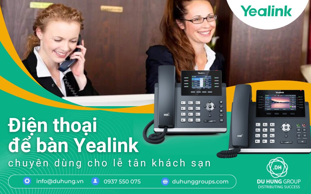 Điện Thoại để Bàn Yealink Chuyên Dùng Cho Lễ Tân Khách Sạn