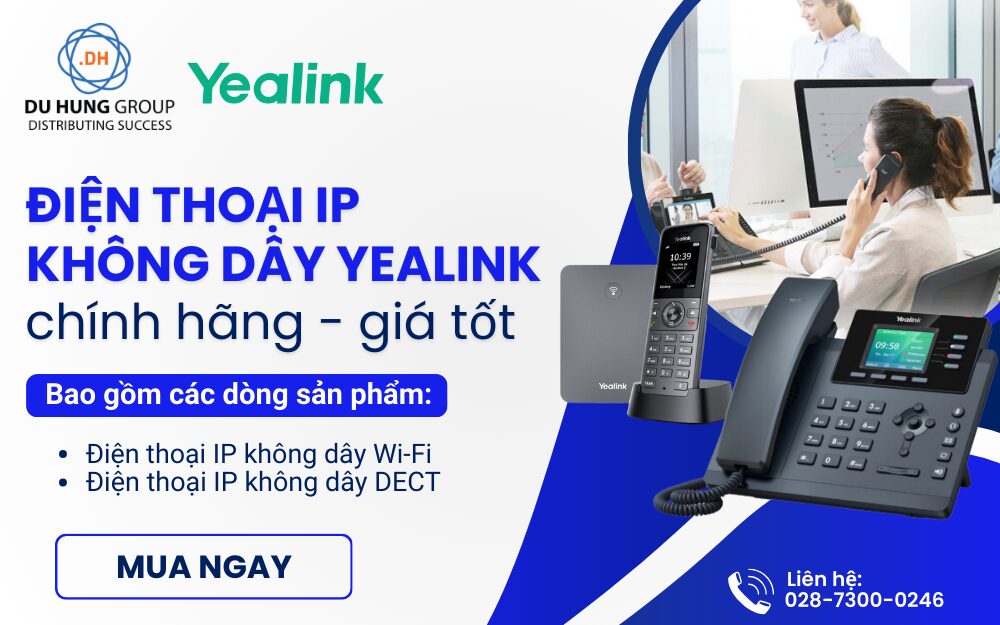 Điện Thoại IP Không Dây Yealink Chính Hãng Giá Tốt