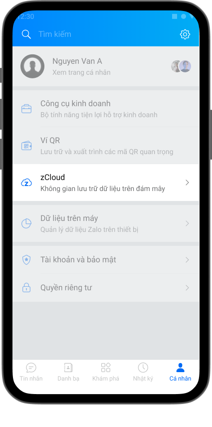 Nâng cấp ZCloud chính hãng – Tăng dung lượng lưu trữ