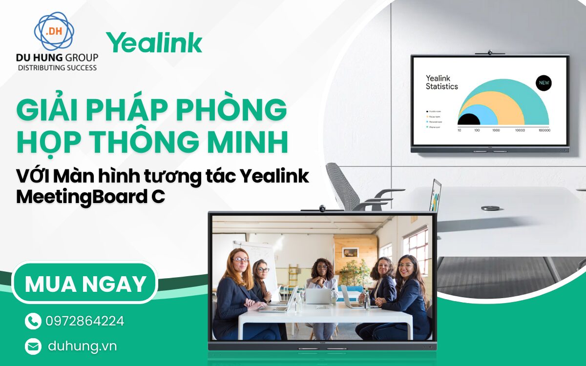Giải Pháp Phòng Họp Thông Minh Với Màn Hình Tương Tác Yealink MeetingBoard C