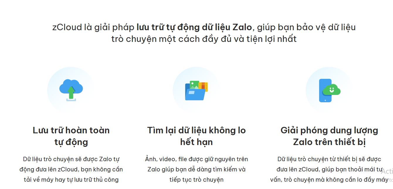 Đăng ký tài khoản zCloud Zalo uy tín – Bảo mật cao, dung lượng lớn