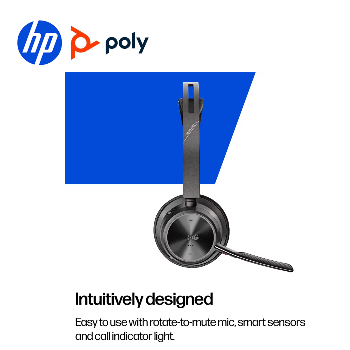 Tai nghe Bluetooth Poly Voyager Focus 2 Charging Stand - Ảnh 7