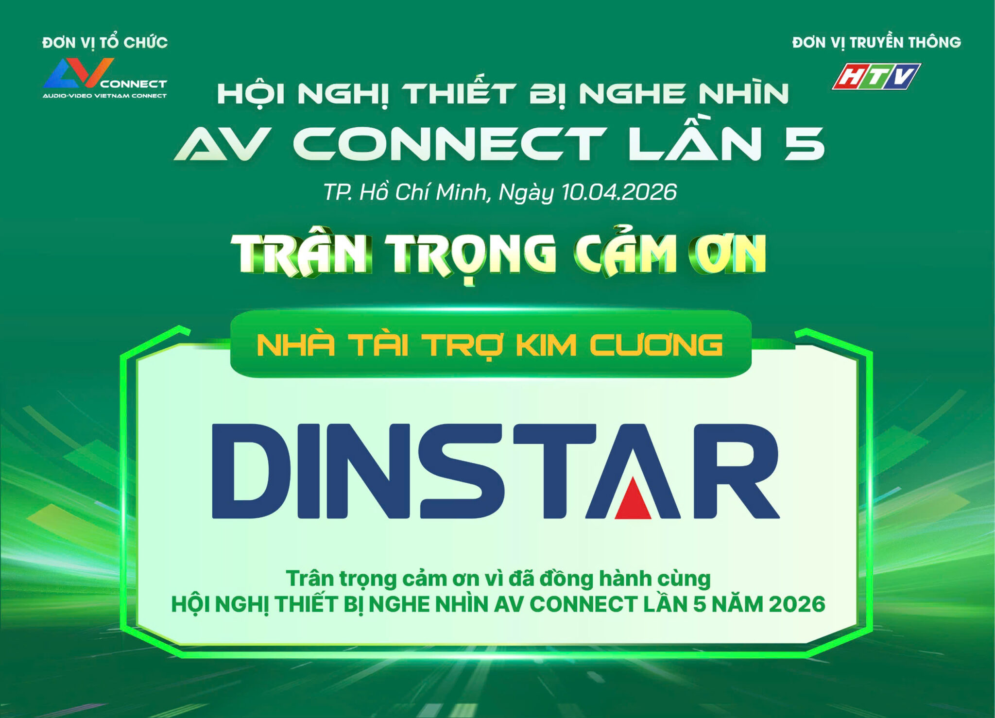 DINSTAR – NHÀ TÀI TRỢ KIM CƯƠNG SỰ KIỆN AV CONNECT LẦN 5 NĂM 2026