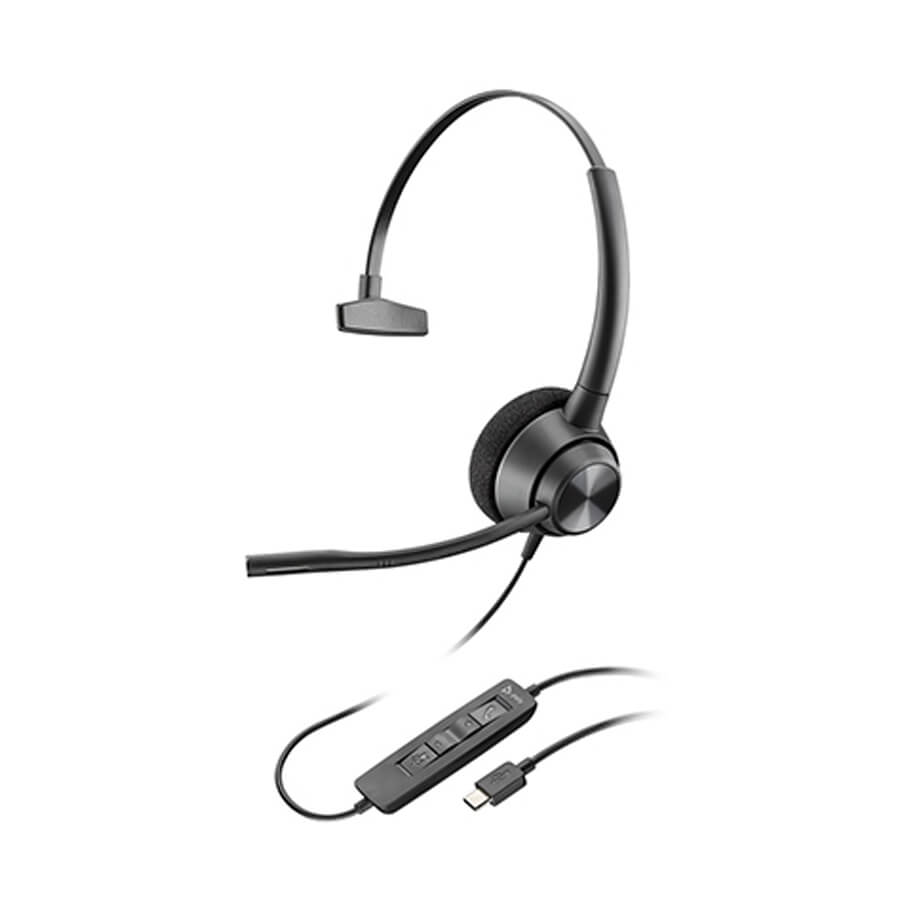 Tai Nghe Poly EncorePro 310 USB-C Monaural Headset (TAA)