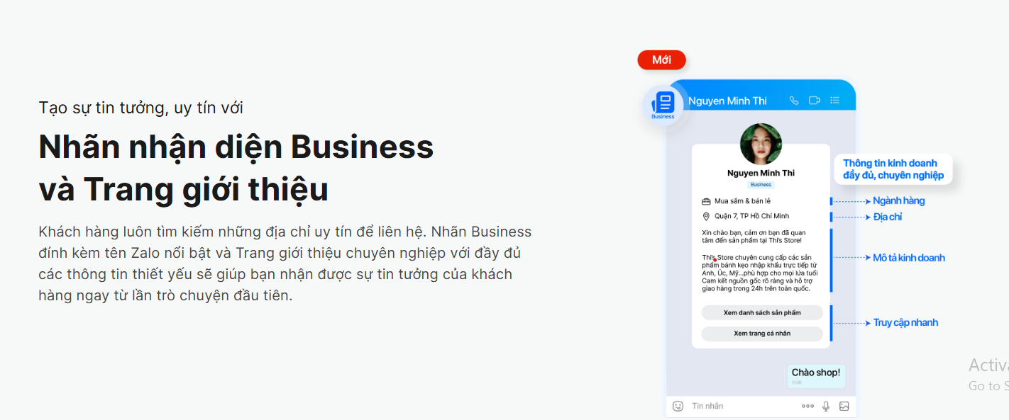 Gói Zalo Business là gì? 5 lợi ích đột phá cho người kinh doanh online.