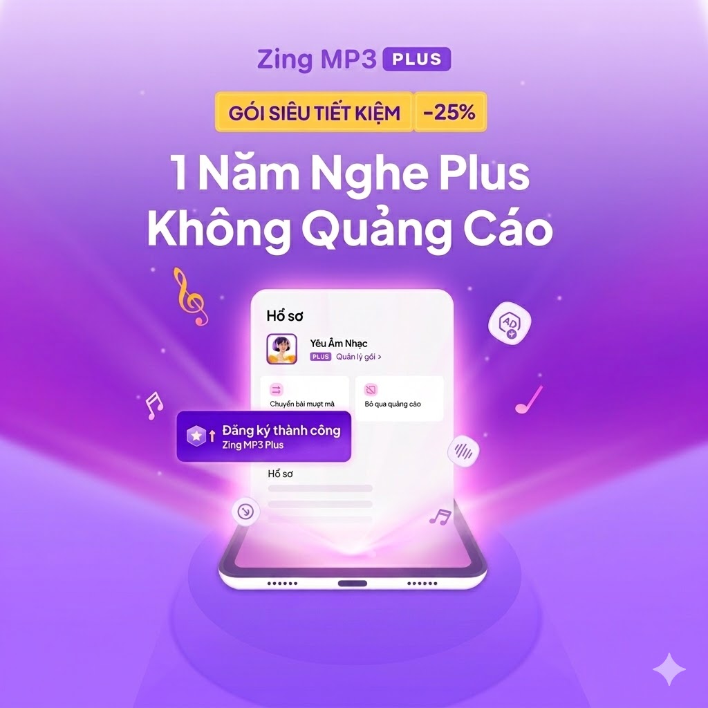 Mua gói Zing MP3 VIP – Nghe nhạc chất lượng cao không giới hạn