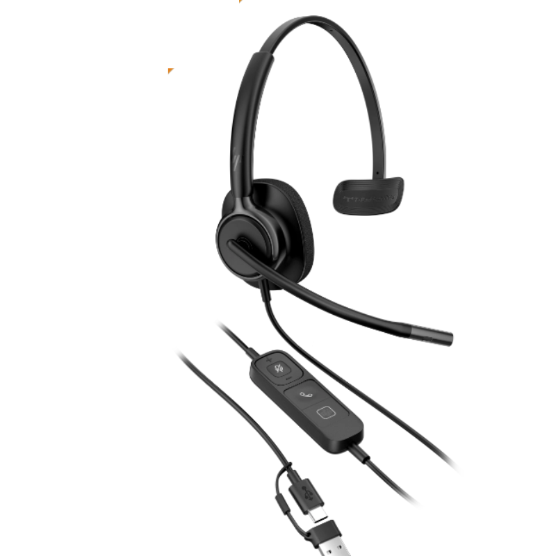 Tai nghe HP Poly Mission 415 USB Mono Classic (Đệm mút)