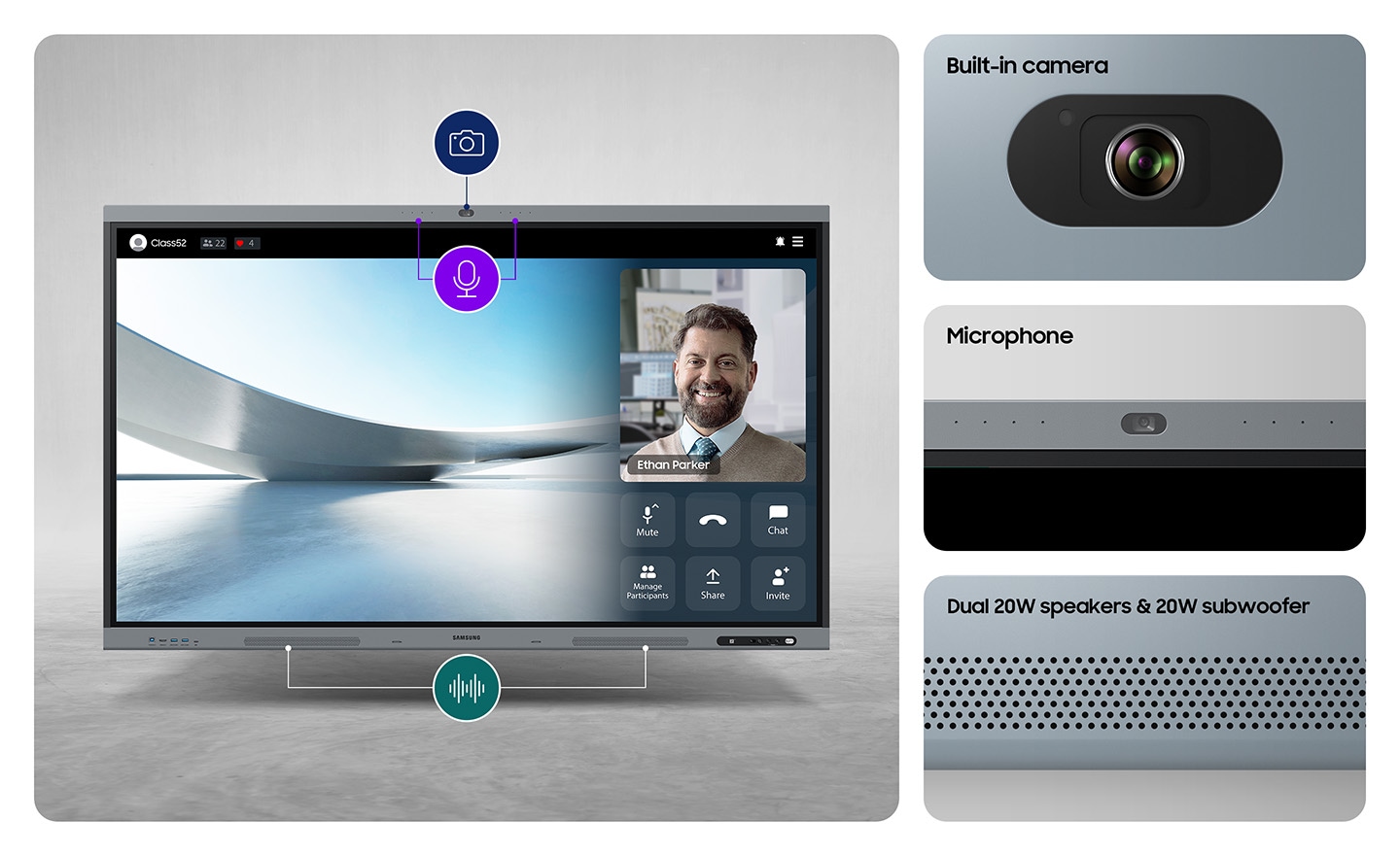 Màn Hình Tương Tác Samsung WAFX-P 75 inch