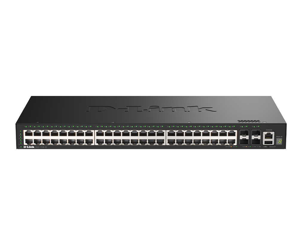 Bộ Chuyển Mạch Thông Minh Có Thể Xếp Chồng 48 Cổng Gigabit DGS-1530-52