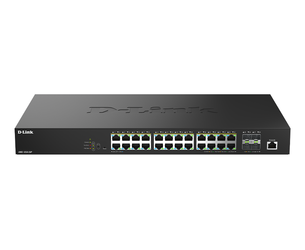 Bộ chuyển mạch PoE thông minh 28 cổng 2.5G DMS-1250-28P