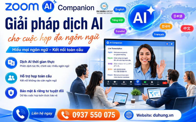 Zoom AI Companion – Giải Pháp Dịch AI Cho Cuộc Họp đa Ngôn Ngữ