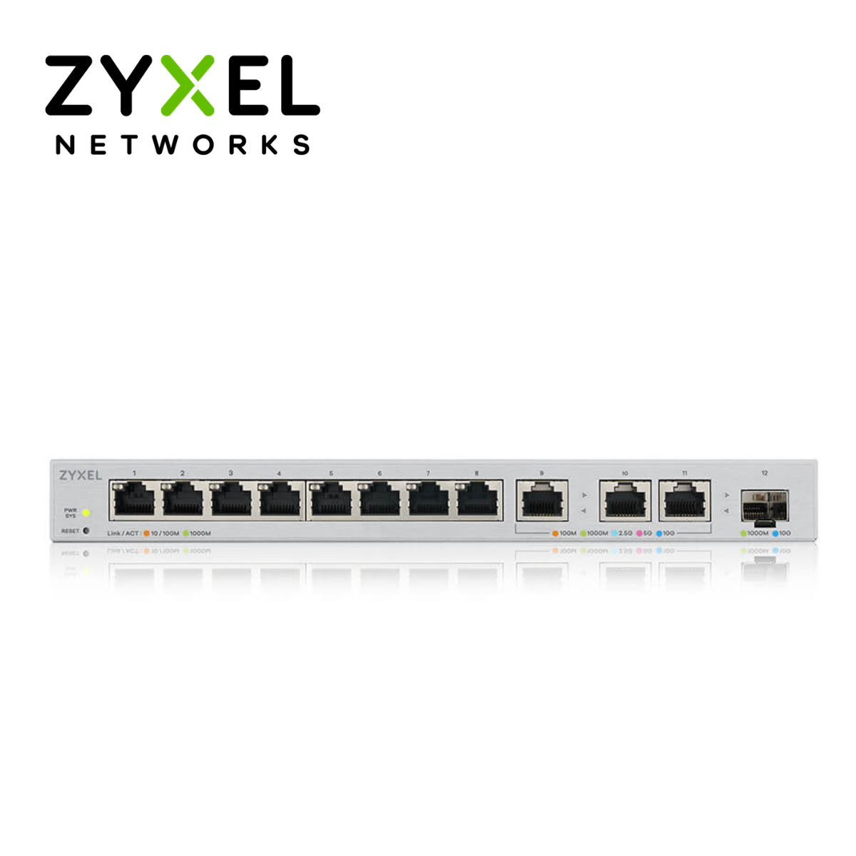 Bộ chuyển mạch Switch Zyxel XGS1250-12 12 Cổng Multi-Gigabit - Ảnh 2