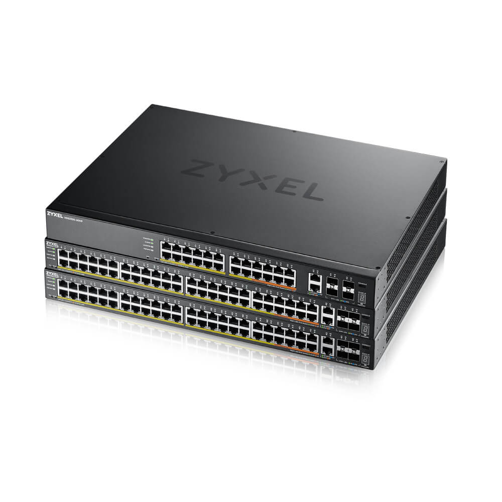 Bộ chuyển mạch Switch Zyxel XGS2220 Series 24/48 cổng với 6 đường Uplink 10G
