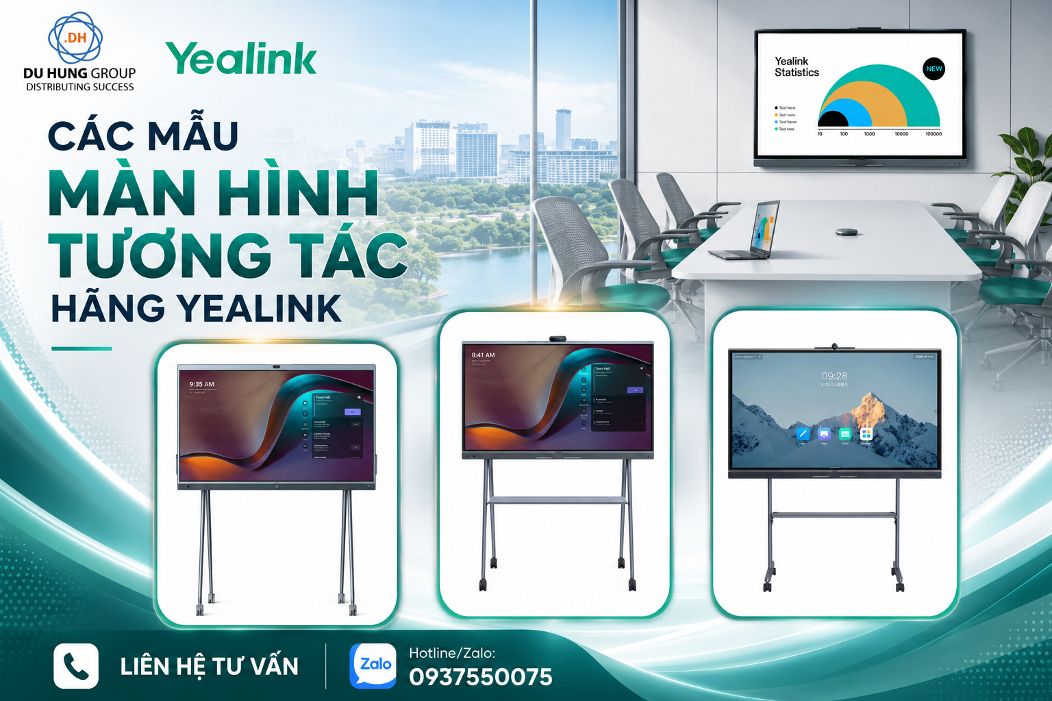 Các Mẫu Màn Hình Tương Tác Hãng Yealink