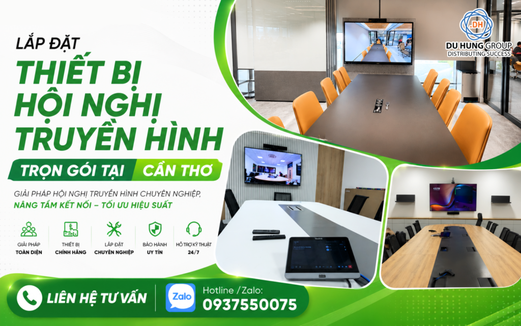 Lắp đặt thiết bị hội nghị truyền hình trọn gói tại Cần Thơ