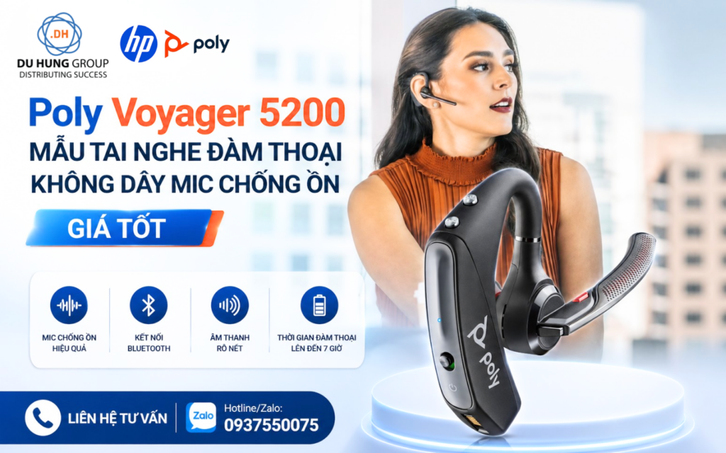 Mẫu tai nghe đàm thoại không dây mic chống ồn giá tốt