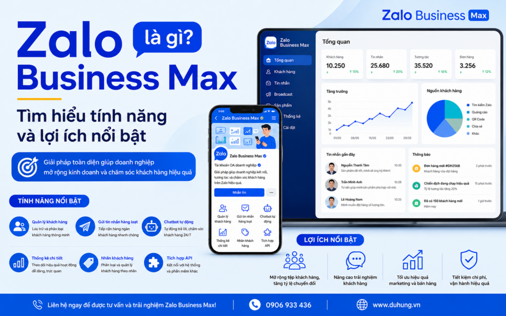 Zalo Business Max là gì? Tìm hiểu tính năng và lợi ích nổi bật
