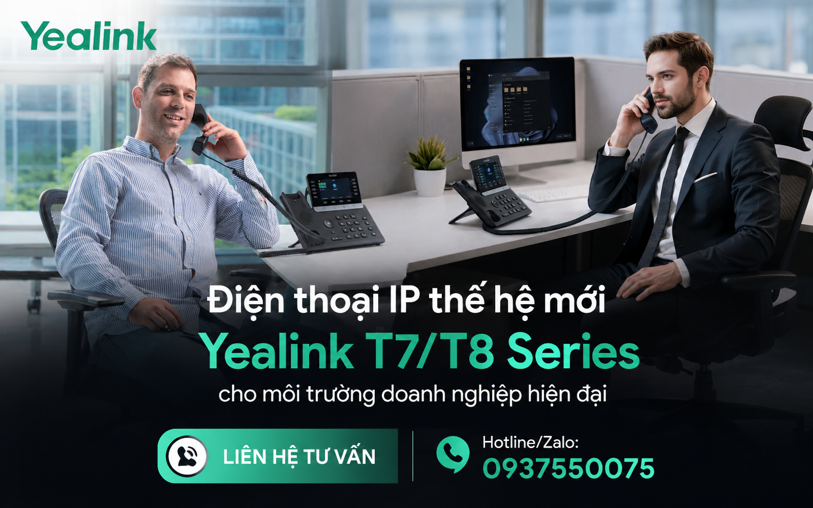 Điện Thoại IP Thế Hệ Mới Yealink T7T8 Series Cho Môi Trường Doanh Nghiệp Hiện đại