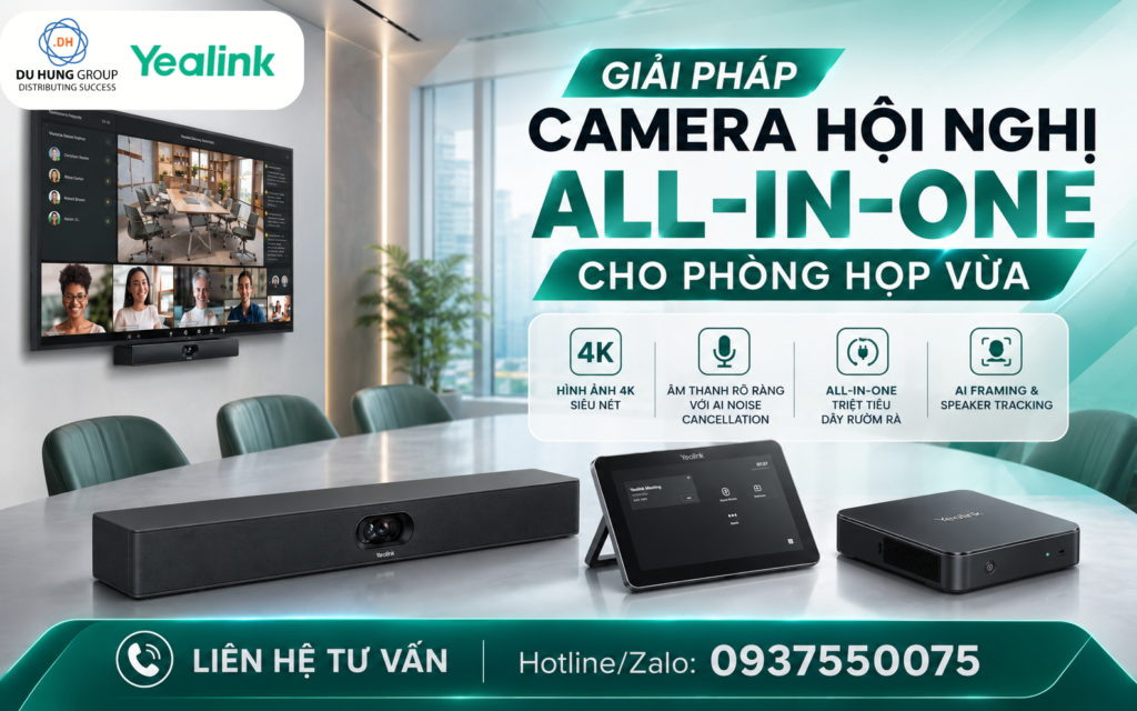 Giải Pháp Camera Hội Nghị All-in-One Cho Phòng Họp Vừa