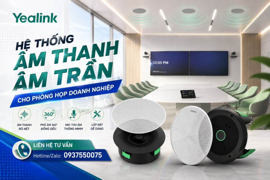 Hệ thống âm thanh âm trần cho phòng họp doanh nghiệp