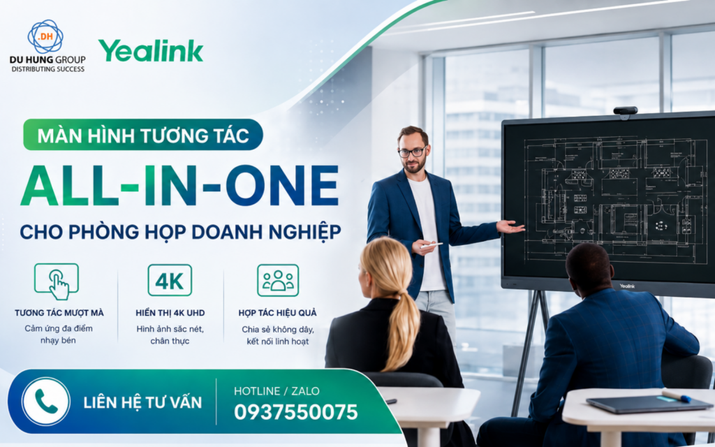 Màn hình tương tác All-in-one cho phòng họp doanh nghiệp