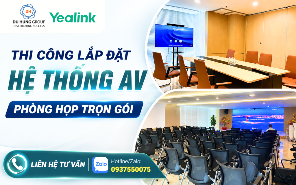 Thi công lắp đặt hệ thống AV phòng họp trọn gói